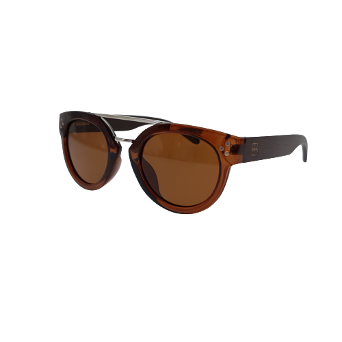 16NBR - Round Brown Frame – Bamboo Blonde NZ
